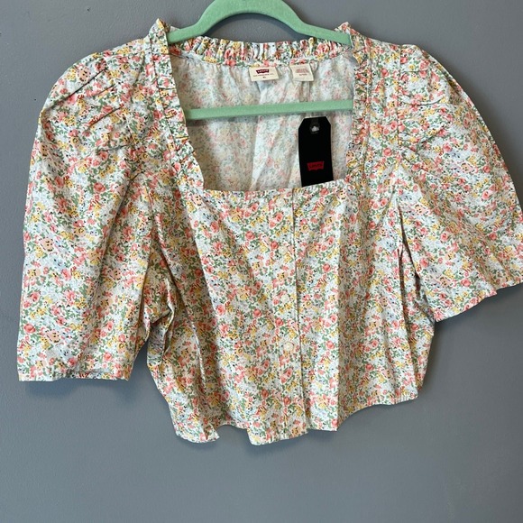 Levi’s Floral Crop Top - Picture 3 of 4